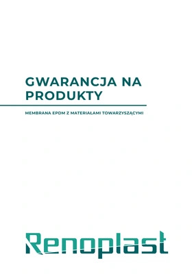 Warunki gwarancji: Membrana EPDM