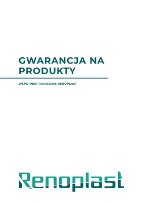 Warunki gwarancji: Wsporniki tarasowe