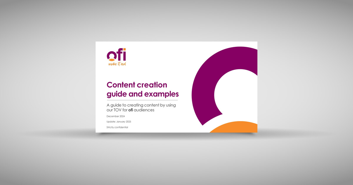 ofi Content Creation guide and examples