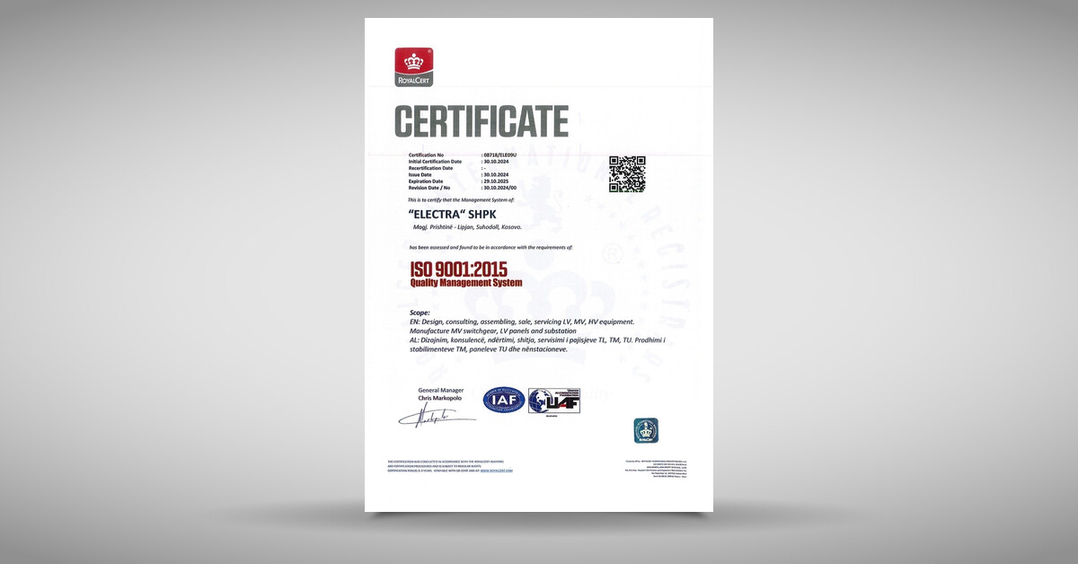 ISO 9001 - Electra