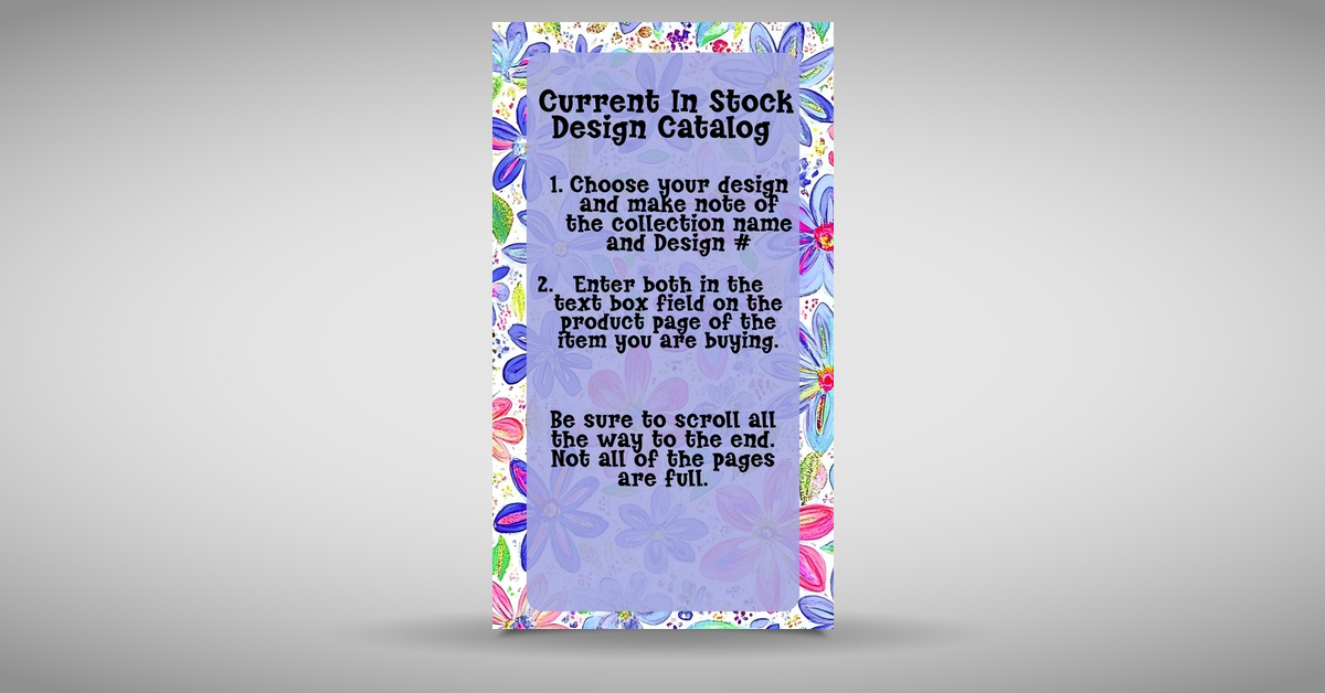 In Stock Designs Catalog